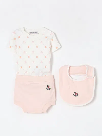 Moncler Baby-overall  Kinder Farbe Pink In White