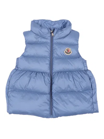 Moncler Baby Kids'  Pastel Blue Hivette Vest