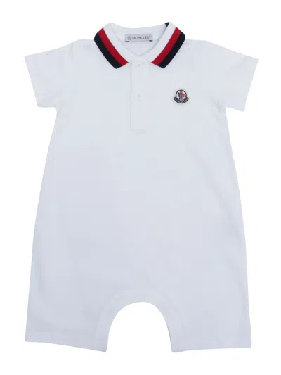 Moncler Baby Kids' Romper In Beige