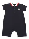 Moncler Baby Romper In Blue