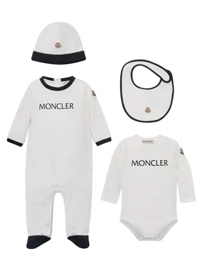 Moncler Baby's Set In Cotton In White