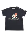Moncler Baby Ss T-shirt In Blue