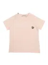 Moncler Baby Ss T-shirt In Pink
