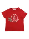 Moncler Baby Ss T-shirt In Red