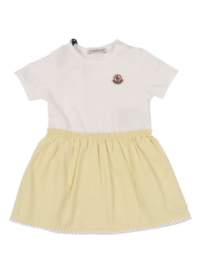 Moncler Baby Kids'  White Dress In Multi