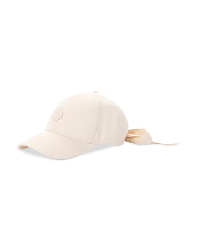 Moncler Back Tie Baseball Cap In Brown