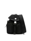 Moncler Functional Polyester Backpack With Multiple Pockets In Black
