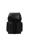 Moncler Kenton Drill Nylon Backpack With Logo Patch In Black