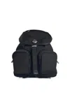Moncler Functional Polyester Backpack With Multiple Pockets In Black