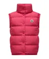 Moncler Badia Down Gilet In Red