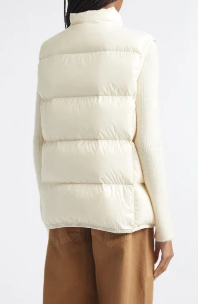 Moncler Badia Down Puffer Vest In White