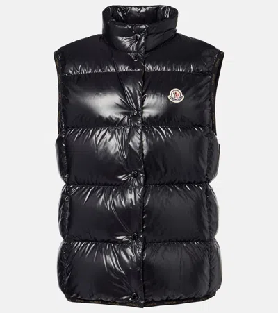 Moncler Badia Sleeveless Down Jacket In Black