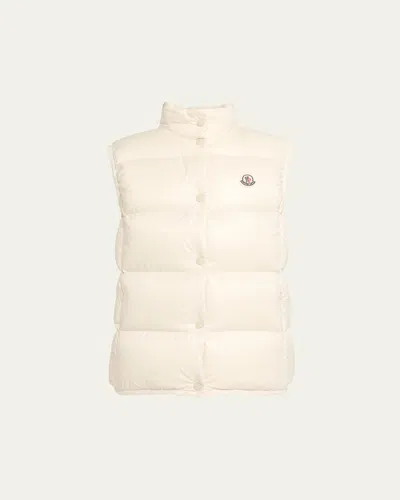Moncler Badia Down Vest In Sand