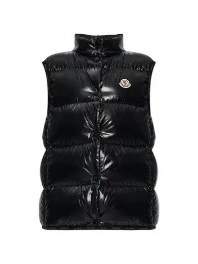 Moncler Badia Quilted Nylon Down Vest In Black