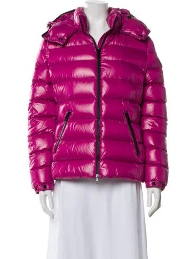 Pre-owned Moncler Bady Giubotto Nylon Down Jacket In Pink