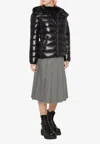 Moncler Bady Glossy Down Jacket In Black