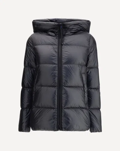 Moncler Bady Hooded Short Down Jacket In Black