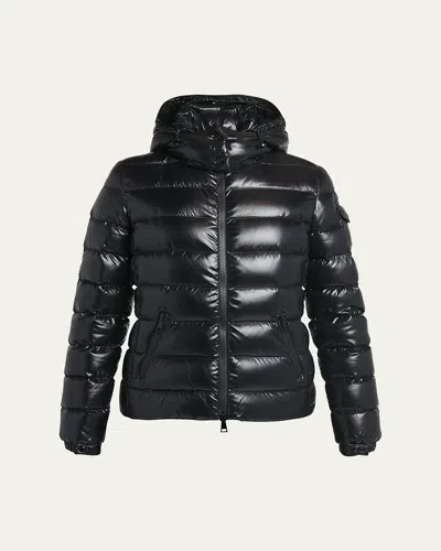 Moncler Bady Hooded Short Down Jacket In Black