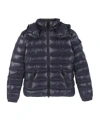 Moncler Dalles Hooded Quilted Padded Shell Down Jacket In Blue