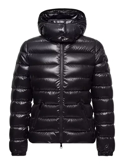 Moncler Bady Short Hooded Down Jacket In Black
