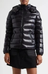 Moncler Bady Water Resistant Down Puffer Jacket In Black