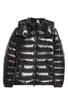 Moncler Bady Water Resistant Down Puffer Jacket In Black/black