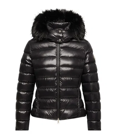 Moncler Badyeffe Hooded Short Down Jacket In Black