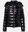 Moncler Badyf Faux Fur-trimmed Down Jacket In Black