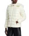Moncler Badyf Hooded Down Jacket In Natural