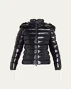 Moncler Bady Water Resistant Down Puffer Jacket In Natural