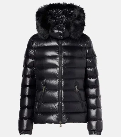 Moncler Badyeffe Hooded Short Down Jacket In Black