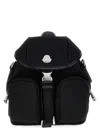Moncler Mini Backpack With Top Handle And Adjustable Strap In Black
