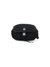 Moncler Black Crossbody Bag With Leather Accents And Adjustable Strap In Black