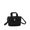 Moncler Micro Shoulder Bag With Quilted Design And Removable Strap In Black