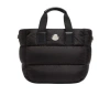 Moncler Borsa A Mano Caradoc Mini In Tessuto Nero Donna In Black