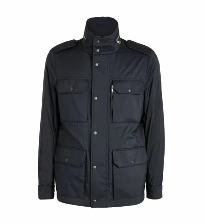 Pre-owned Moncler Baillaury Pure Goose Down Feather Navy Blue Field Jacket