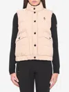 Moncler Grenoble Baise Padded Vest In Neutral