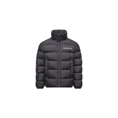 Moncler Kids' Bajan Down Jacket, Boy, Black, Size: 8y
