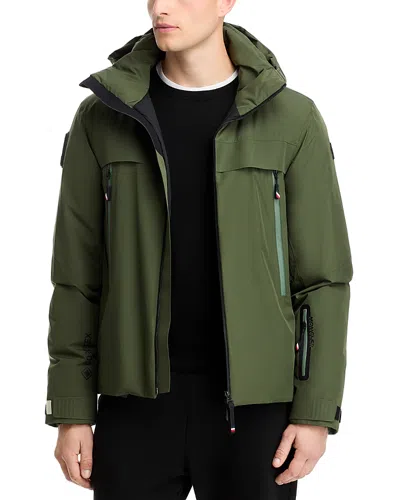 Moncler Balmhorn Hooded Down Jacket In Medium Green