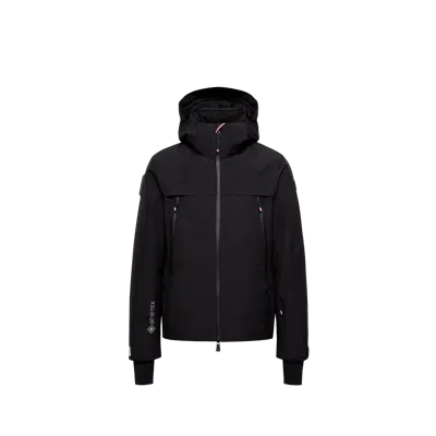 Moncler Balmhorn Hooded Gore-tex Insulated Ski Jacket, Men, Black, Size: 3 In Animal Print