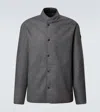 Moncler Bane Revsersible Down Jacket In Grey