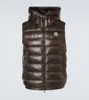 Moncler Men's Barant Hooded Puffer Vest In Brown