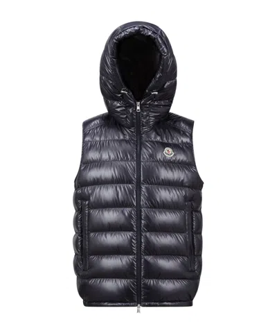 MONCLER MONCLER BARANT LOGO PATCH GILET