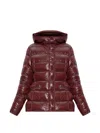 Moncler Multicolor Goose Down Full-length Jacket In Red