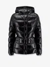Moncler Women Barante Fitted Down Jacket In Black