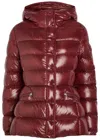 Moncler Barante Hooded Quilted Shell Down Jacket In Brown