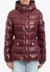 Moncler Multicolor Goose Down Full-length Jacket In Brown