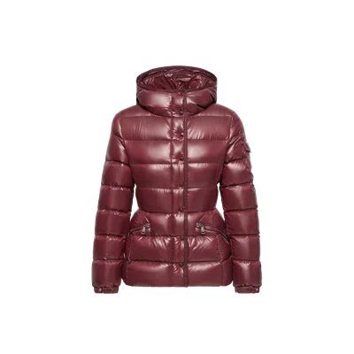 MONCLER MONCLER DOUDOUNE COURTE À CAPUCHE BARANTE, FEMME, ROUGE, TAILLE: 0