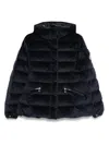 Moncler Hooded Puffer Jacket In Black