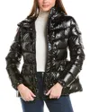Moncler Barante Short Down Jacket With Hood In Black